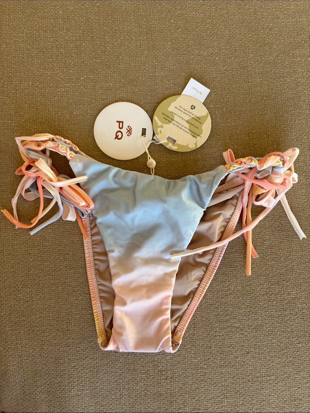 PQ Swim Ruched Tie-Side Bikini Bottom